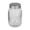 Hello Honey Tea Embossed Glass Jar with Metal Lid